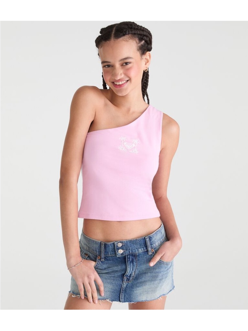 NWT Roxy Logo One-Shoulder Tank
Top